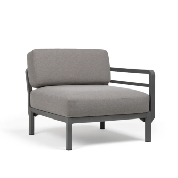 Кресло Максимо терминал-Базалт+Sunbrella@лава