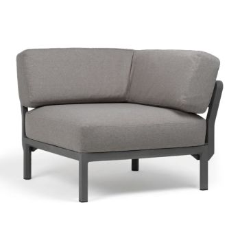 Кресло Максимо ъгъл-Базалт+Sunbrella@лава