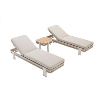 Сет Borromeo Sunlounger set-Бежов