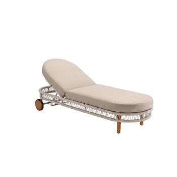 Шезлонг Vasca Sunlounger-Бежов