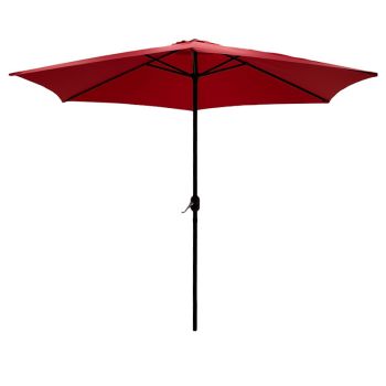 Алуминиев градински чадър ф3 м червен