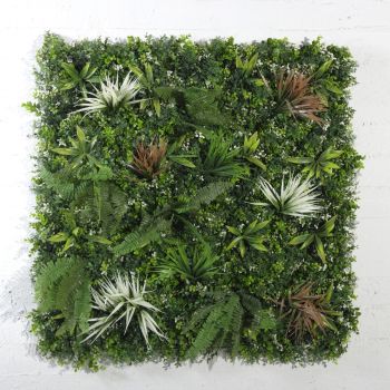 Декоративна зелена стена Папрати и листа
