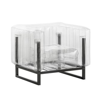 Кресло Йоми алуминиево прозрачно