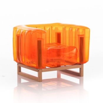 Кресло Йоми ууд оранжево