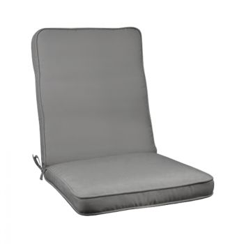 Възглавница за стол с облегалка сива