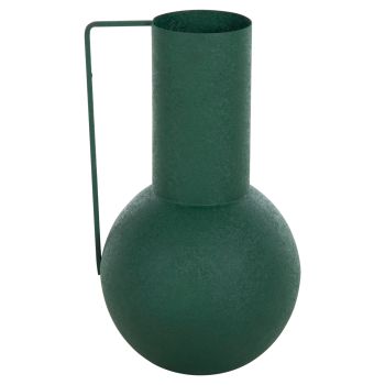 Декоративна ваза Флагон зелен цвят 