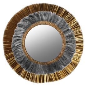 Огледало в златно и черно от абака ф105 см
